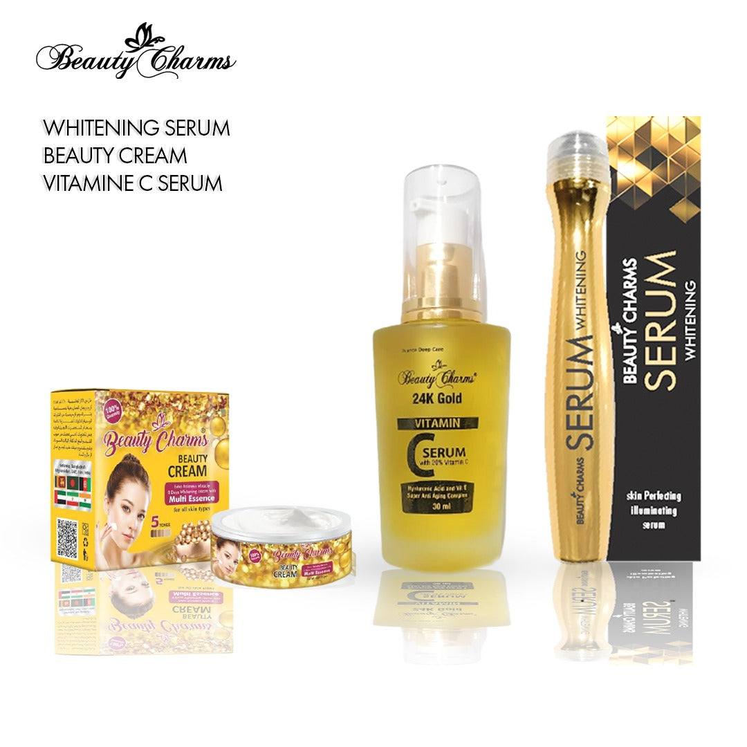 3-in-1 Whitening Bundle – Vitamin C Serum, Beauty Cream & Whitening Serum