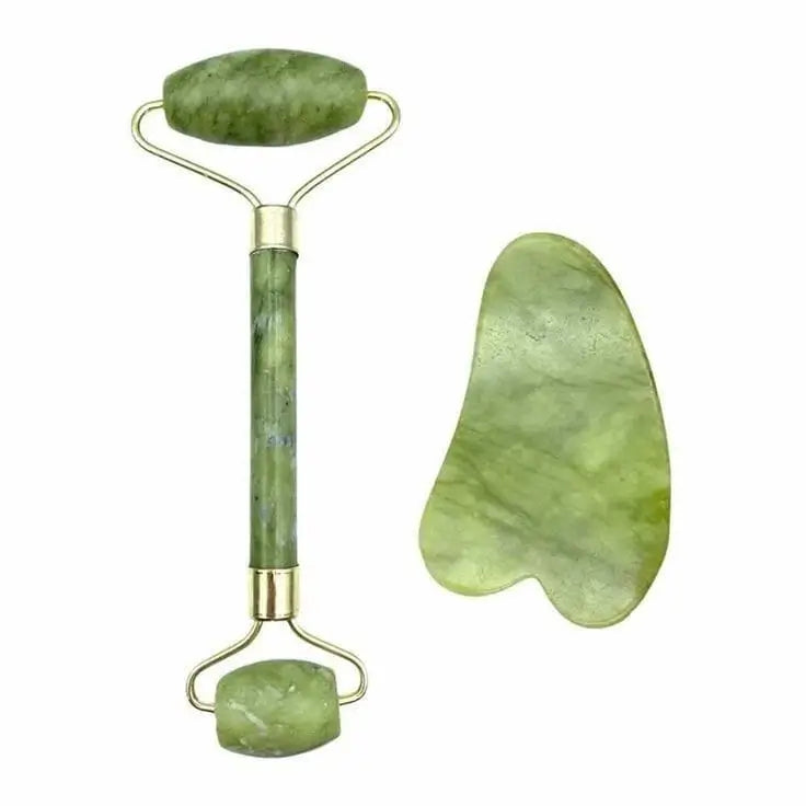 Jade Roller and Gua Sha for glowing skin