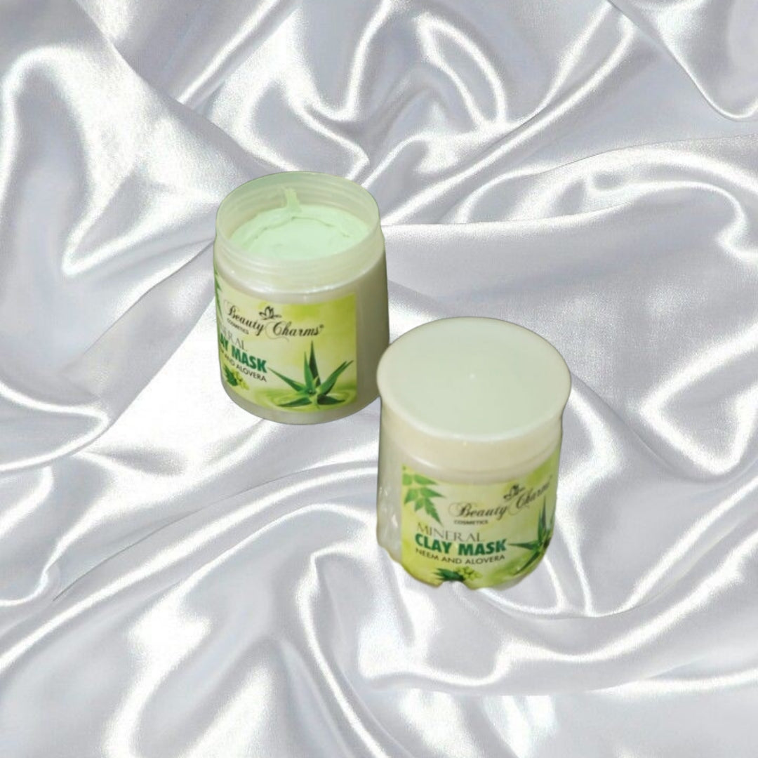 Aloe vera and neem clay mask for sensitive skin