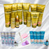 Bundle of Porfessional Gold Facial Kit, Laser Whitening Facial and Meni Pedi Kit
