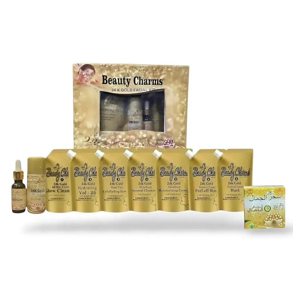 Double Mask 9 Pieces Facial Kit and Whitening Beauty Cream