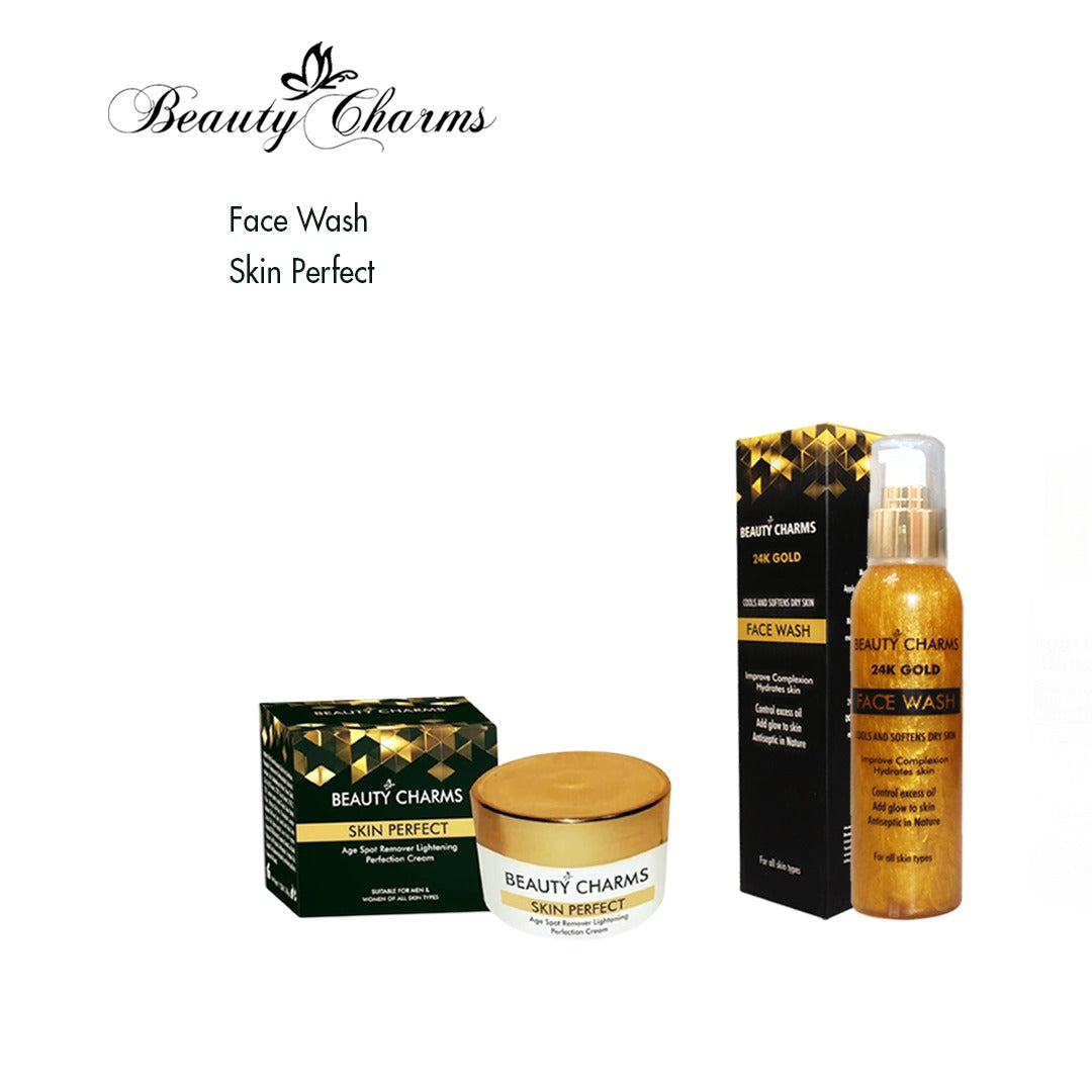 Combo of Skin Perfect Beauty Cream and 24k Gold Face wash