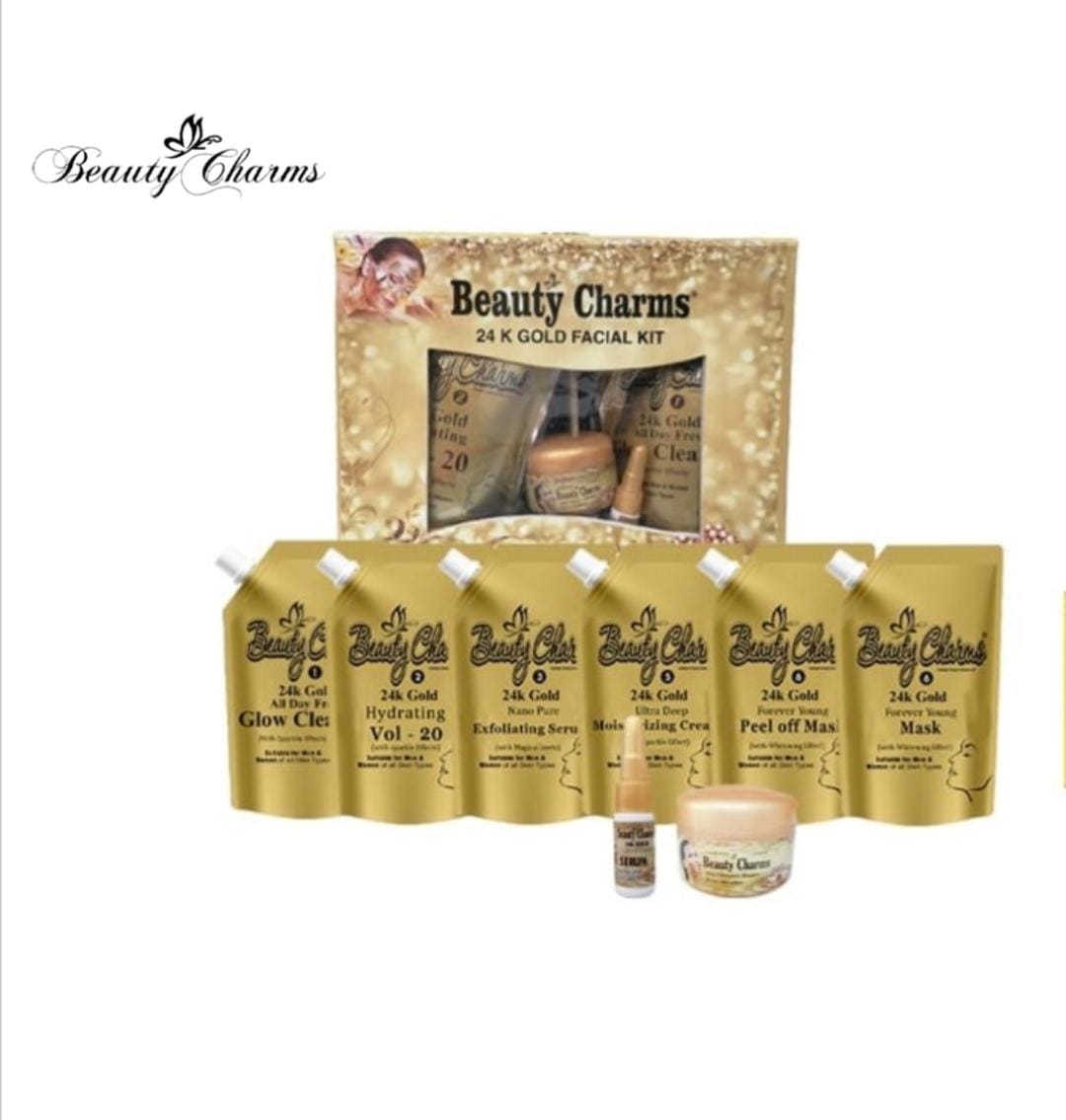 Beauty charms gold facial kit 