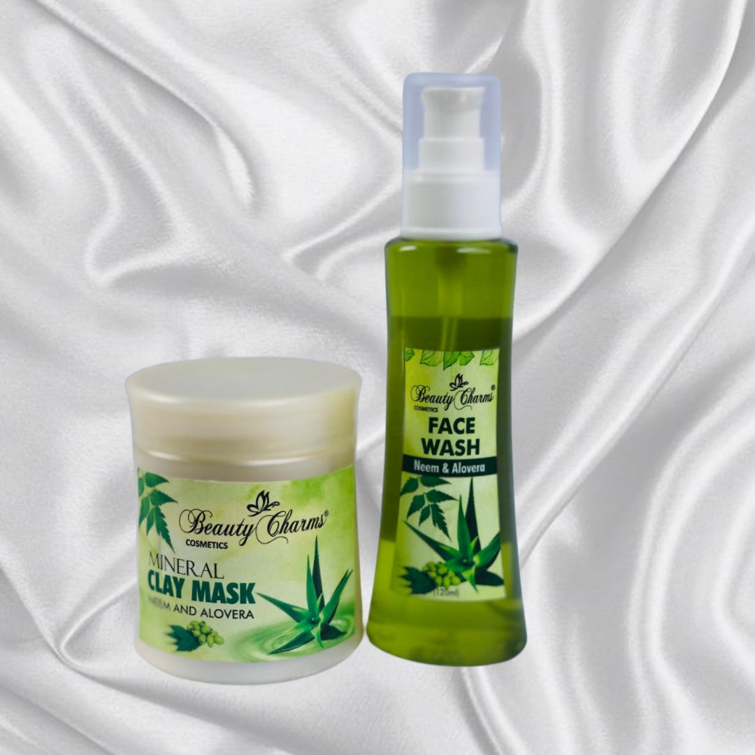 Neem And Aloe Vera Face Wash And Mask