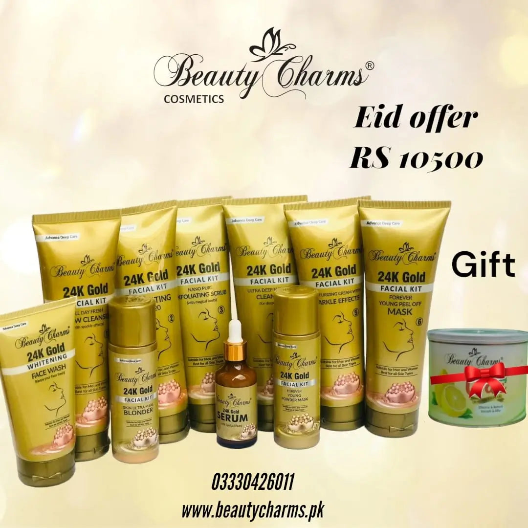 Professional 24K Gold facial kit with gift 