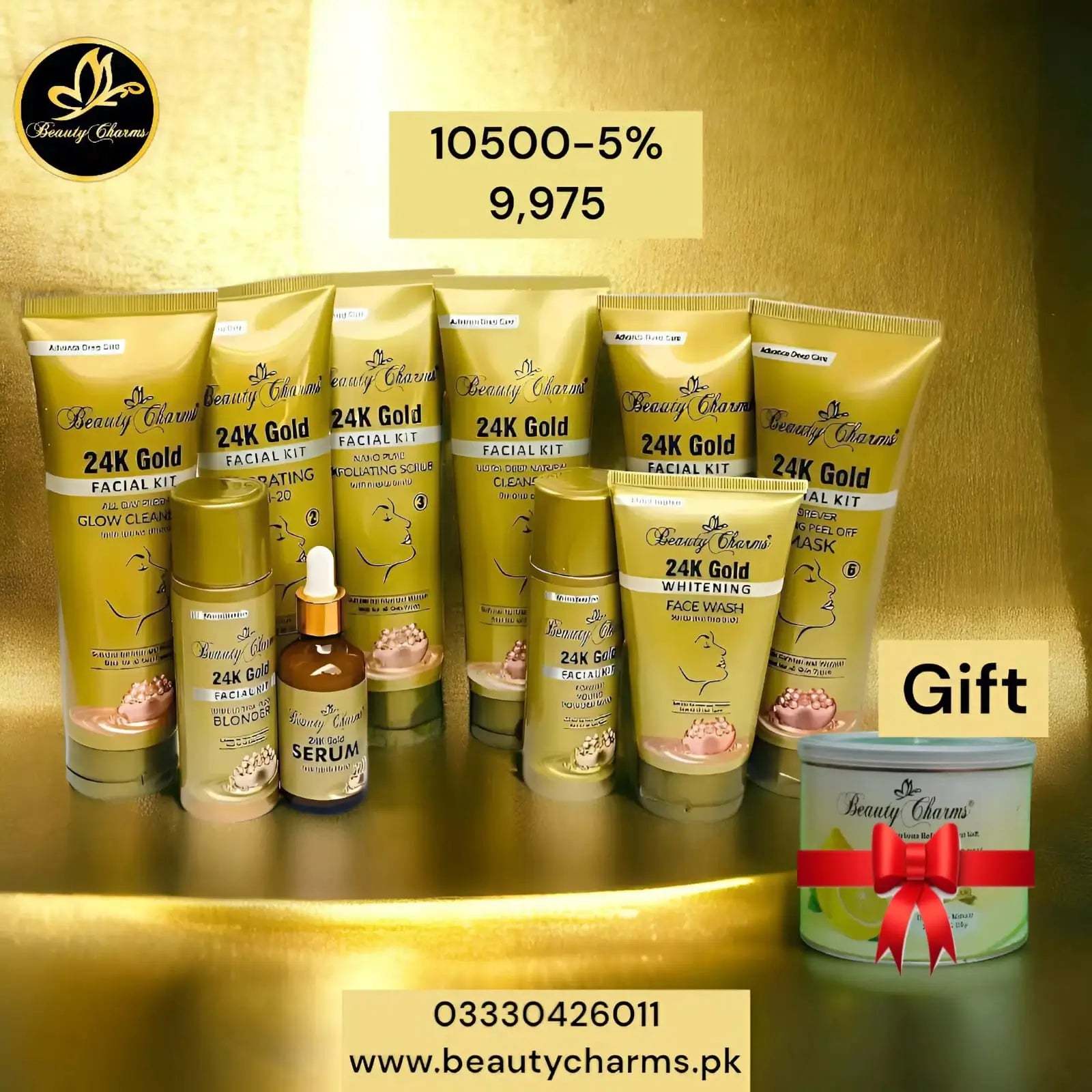 Professional 24K Gold Best Whitening Facial Kit in Pakistan