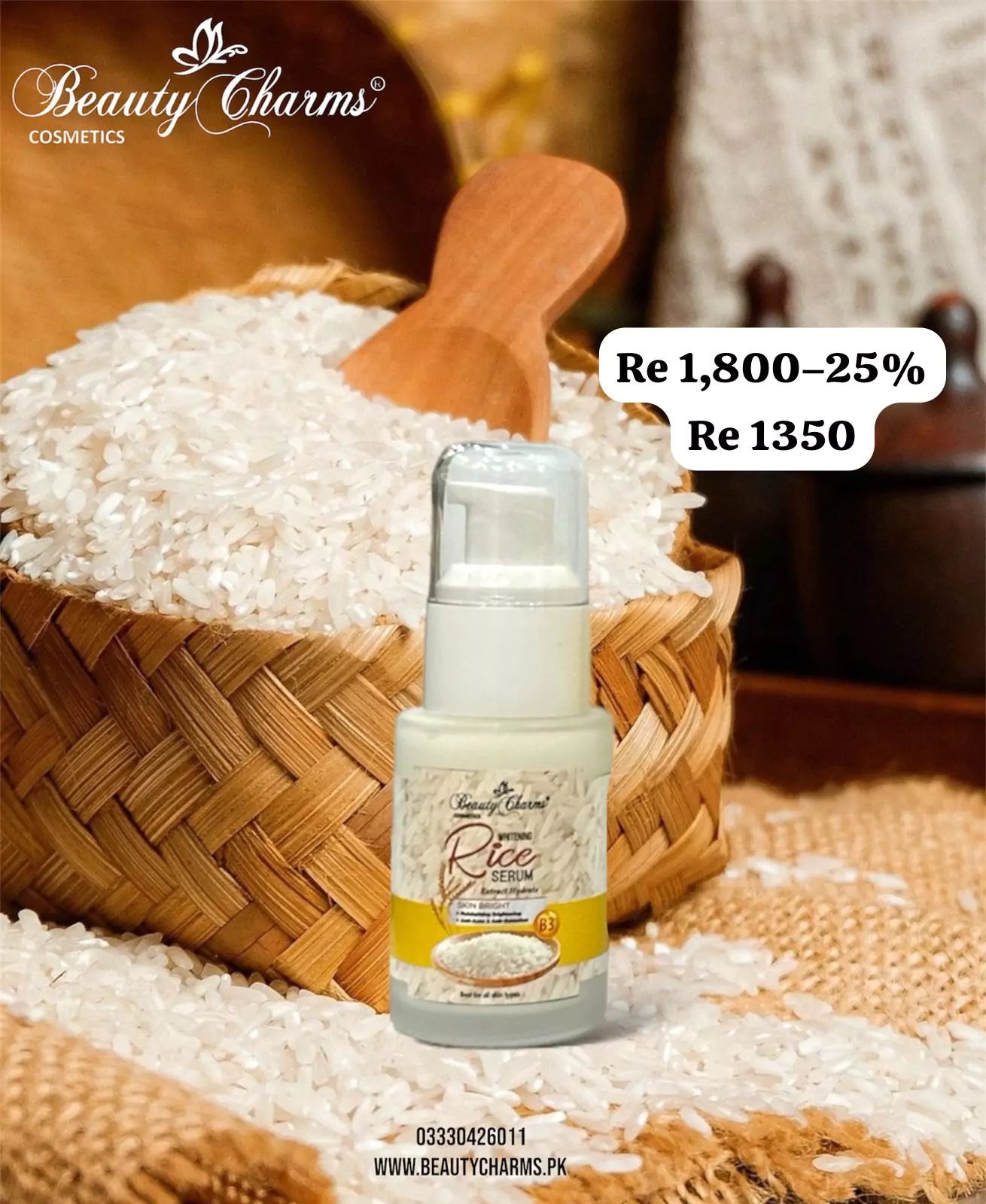 Rice Serum for smooth and fair skin